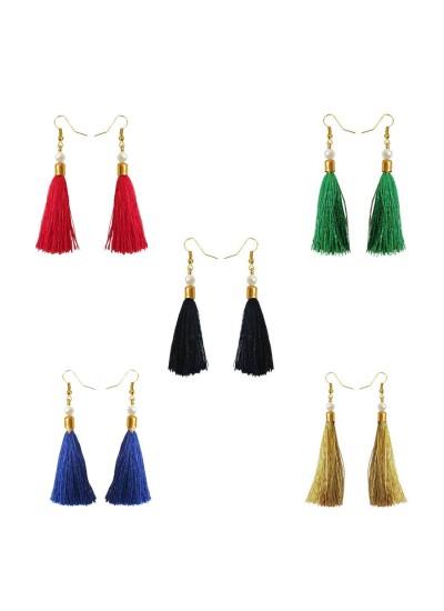 Stylish Small Tassel Earring Combo For Women